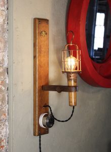 Pair of Caged Drop-Light Sconces