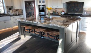 Kitchen Island with Swing out Seats