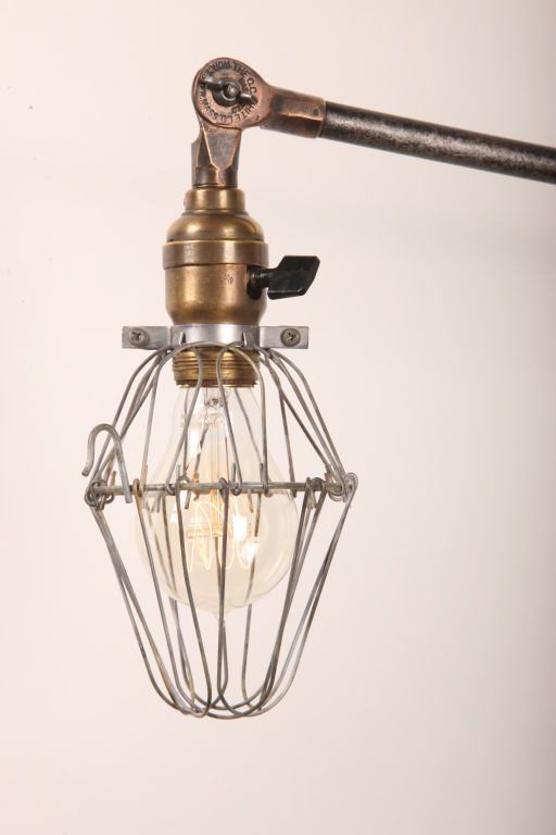 O.C. White Caged Sconce