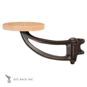Get Back Inc - Swing out Seat - Raw Oak with Black Arm