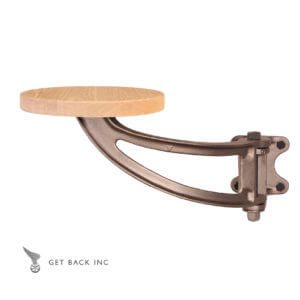 Get Back Inc - Swing out Seat - Raw Oak with Grey Arm