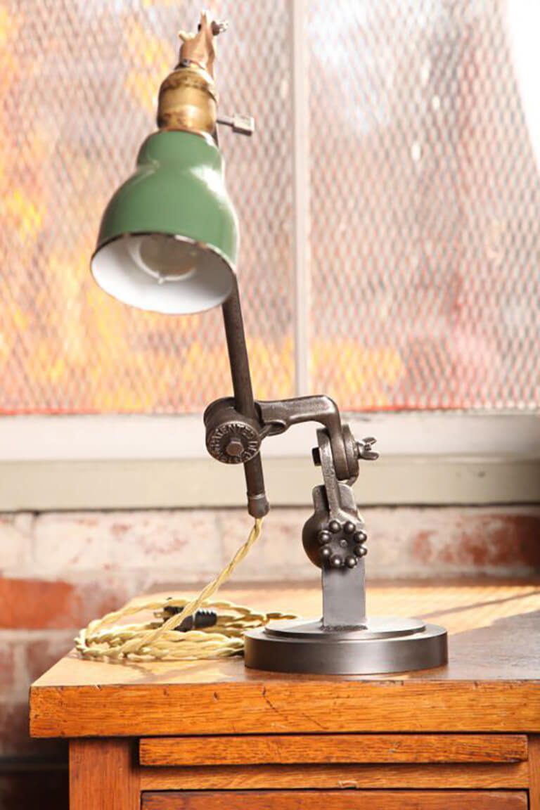 Battery Operated Vintage Industrial Desk Lamp
