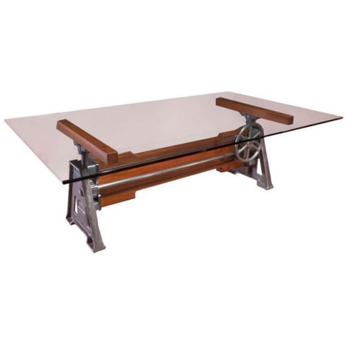 Wood Crank Table