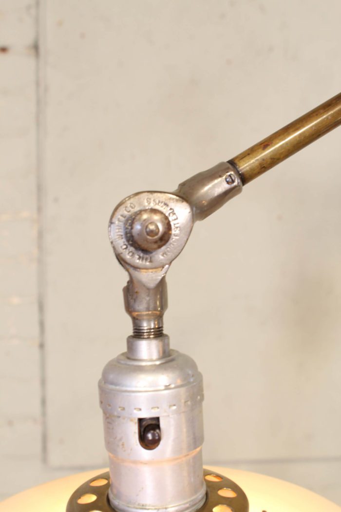 Original O.C. White Articulating Two-Arm Floor Lamp