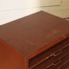 Vintage Industrial Glass and Metal Drawer Unit