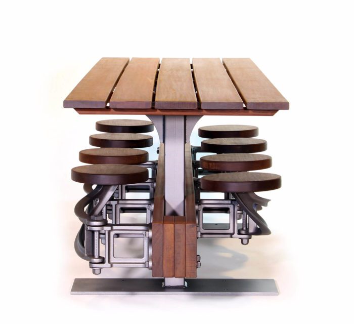 Vintage Industrial IPE Outdoor Table
