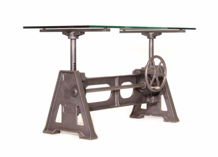 Vintage Industrial Cast Iron Host Table