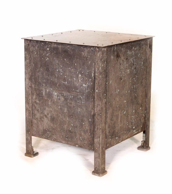 Vintage Industrial Steel Side Table