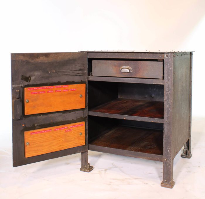 Vintage Textile Machine Works Cabinet