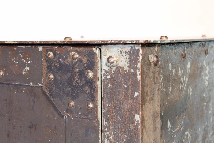 Distressed Steel Cabinet