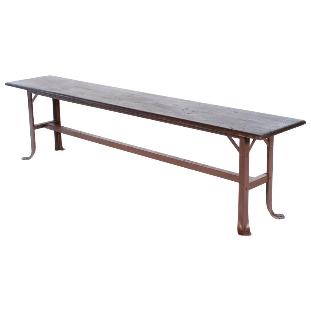 Riveted Metal & Wood Bench - SOLD - Vintage Industrial by Get Back, Inc