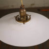 Vintage Milk Glass Double Bulb Ceiling Light