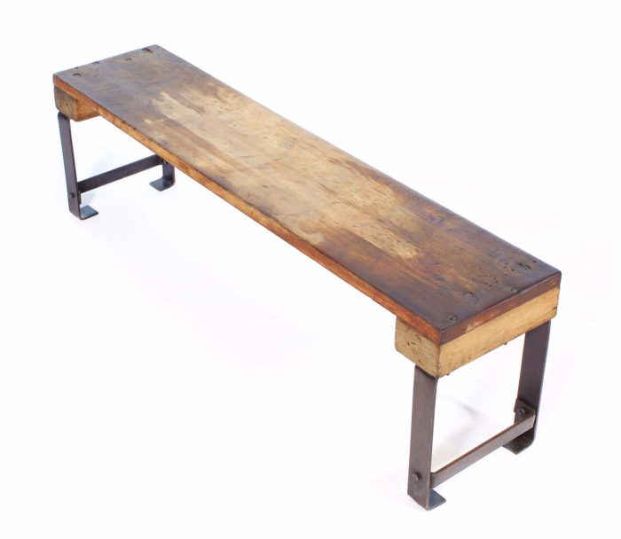 Vintage Industrial Factory Bench