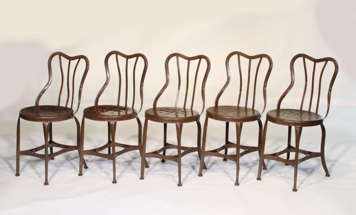 Vintage Metal Cafe Chairs