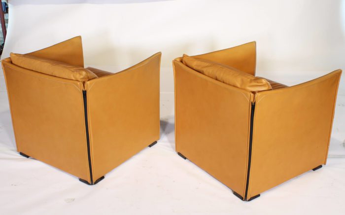 Mario Bellini Leather Armchairs