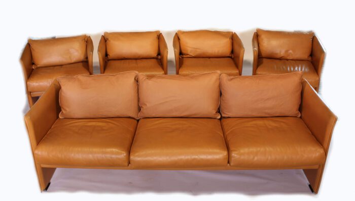 Mario Bellini Tilbury Leather Couch