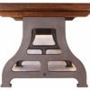 The Get Back Beefy Leg Industrial Dining Table