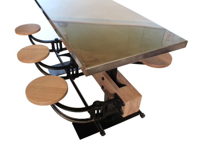 Industrial Bar Height Table