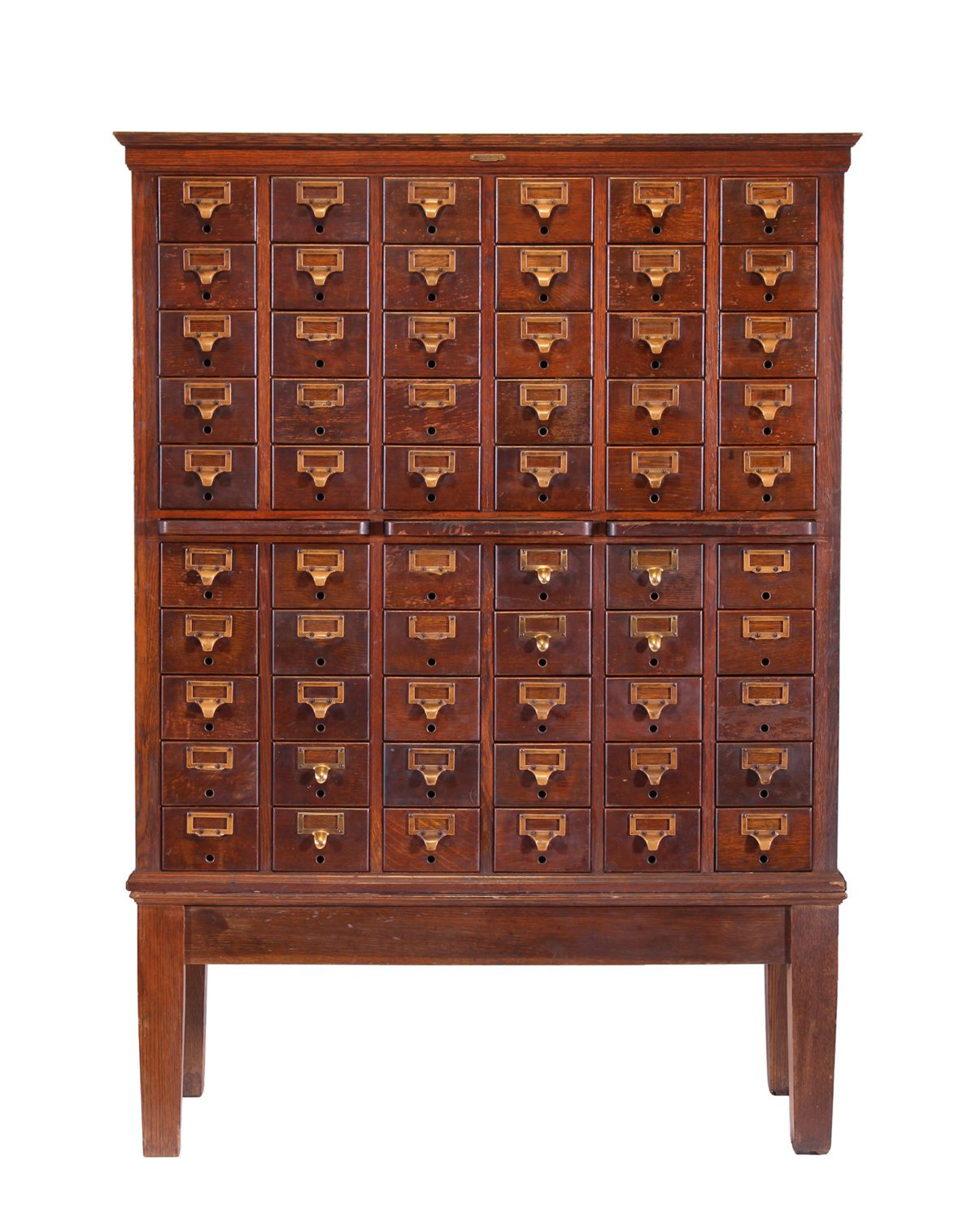 Antique American Oak Card Catalog SOLD Vintage Industrial by Get Back, Inc