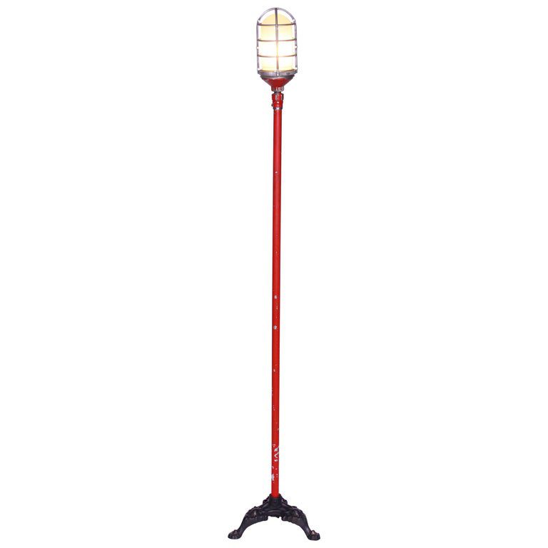 Ghost Light, Theater Stage Floor Lamp, Glass, Iron and Steel ...