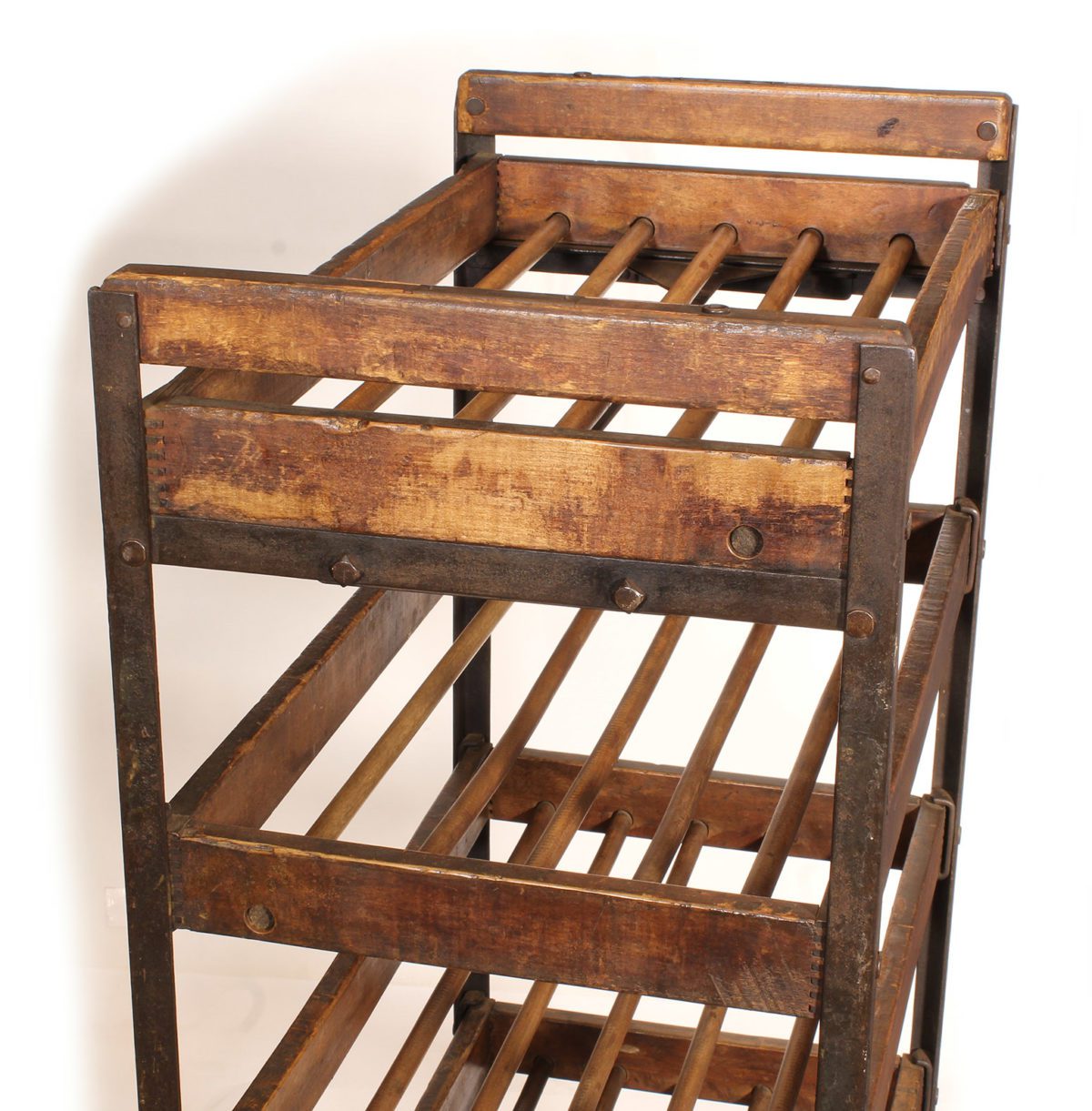 Rolling Storage Rack SOLD Vintage Industrial By Get Back Inc   Storage Rolling Rack 6 8662 1200x1221 