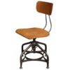 Vintage Industrial Adjustable Swivel Chair by Toledo Metal Co.