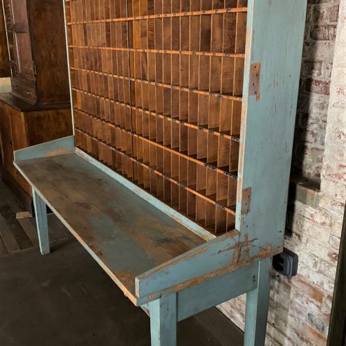Antique Wood Postal Sorting Desk SOLD Vintage Industrial by Get