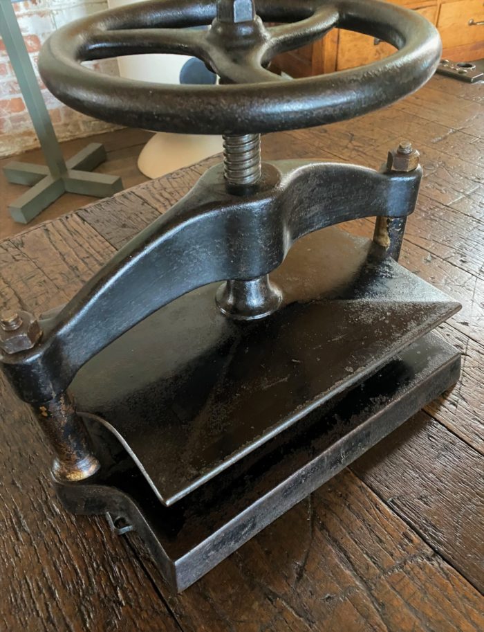 Vintage Cast Iron Book Press - SOLD - Vintage Industrial by Get