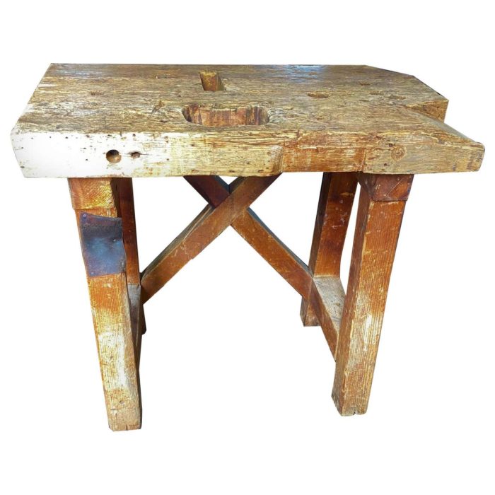Antique Primitive Work Table / Island