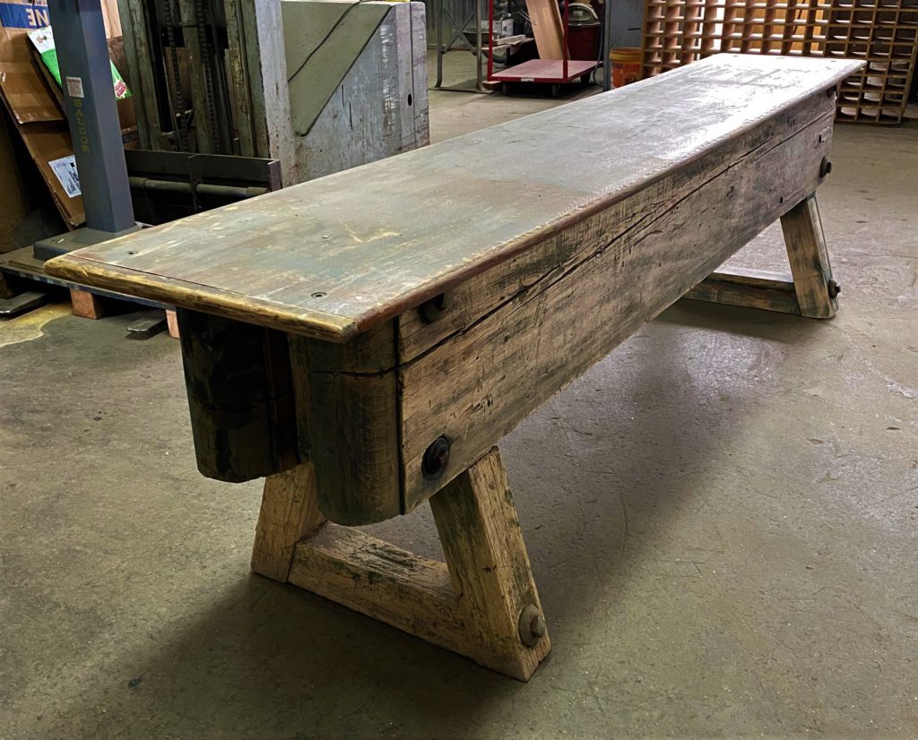 Primitive Early American Console / Sofa Table - Vintage Industrial by ...