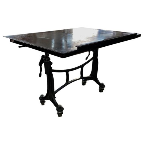 Antique Industrial Printing Table