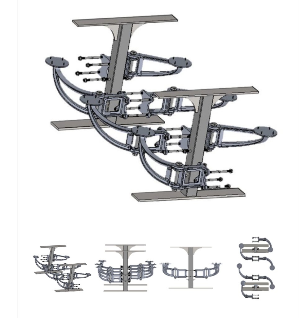 The Original Swingout Seat Table HARDWARE KIT Vintage Industrial by