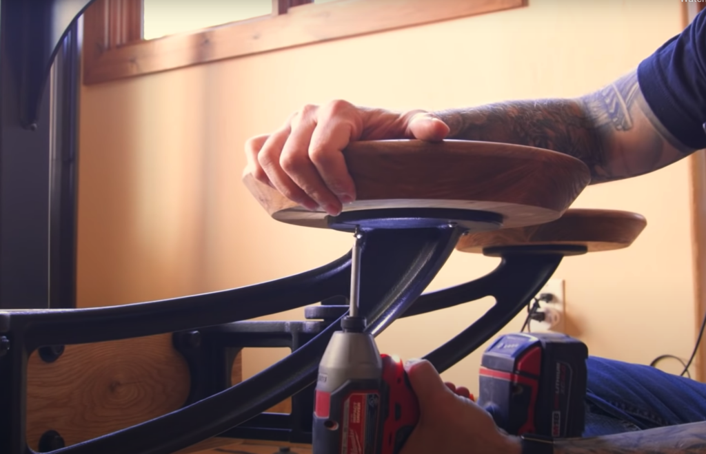 The Original Swingout Seat Table HARDWARE KIT Vintage Industrial by