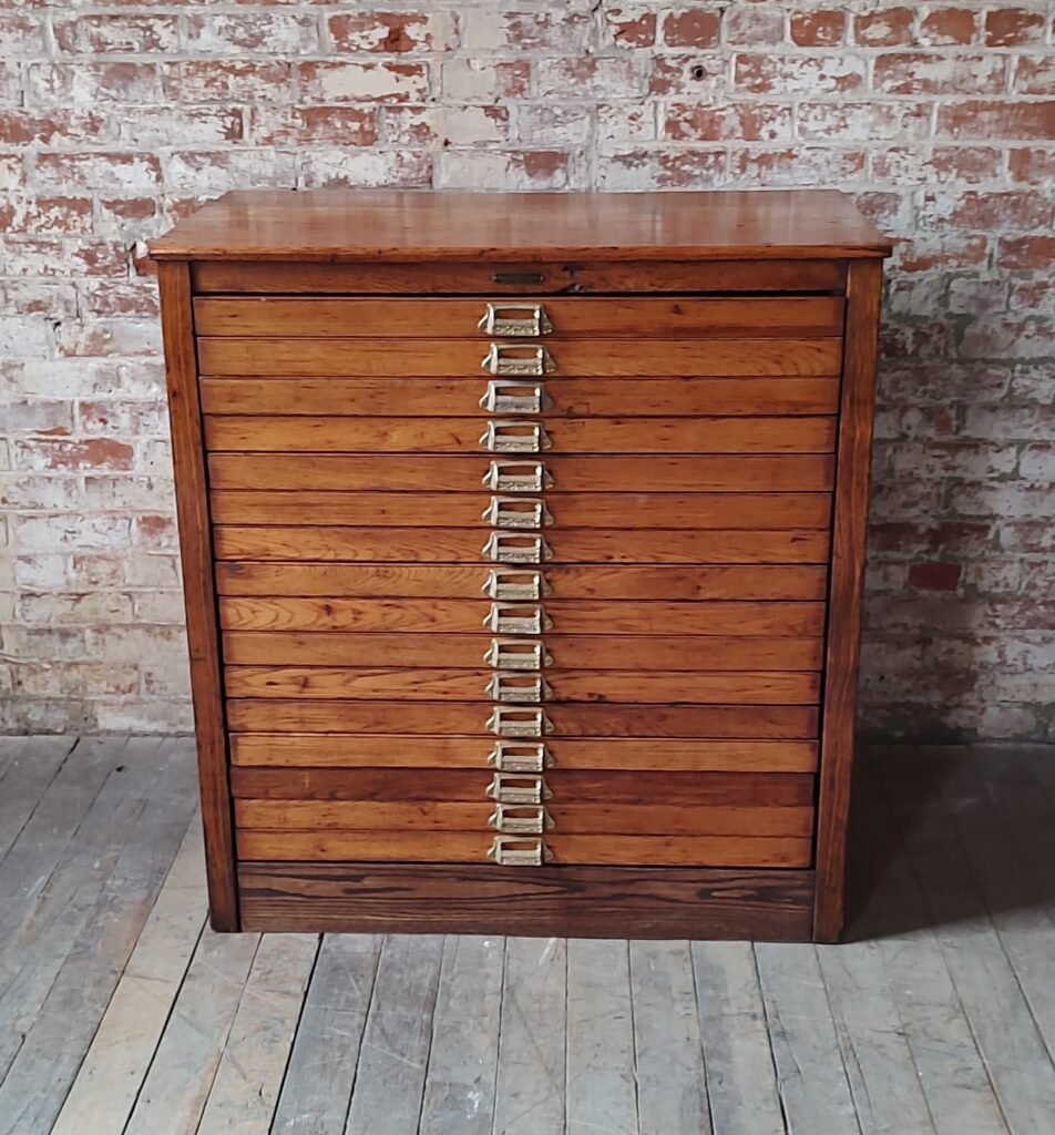 Vintage Flat File Cabinet - SOLD - Vintage Industrial by Get Back, Inc