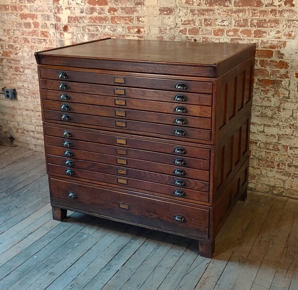 Vintage Flat File Cabinet - SOLD - Vintage Industrial by Get Back, Inc