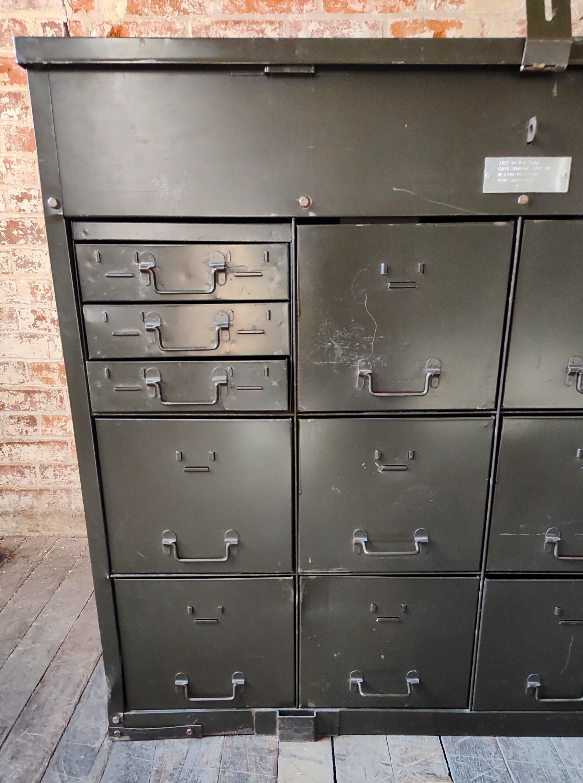 Vintage Steel Flat File Cabinet - Vintage Industrial by Get Back, Inc