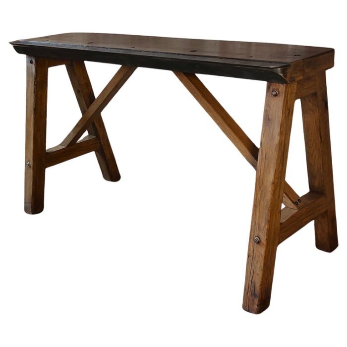 Vintage Industrial Console / Display Table
