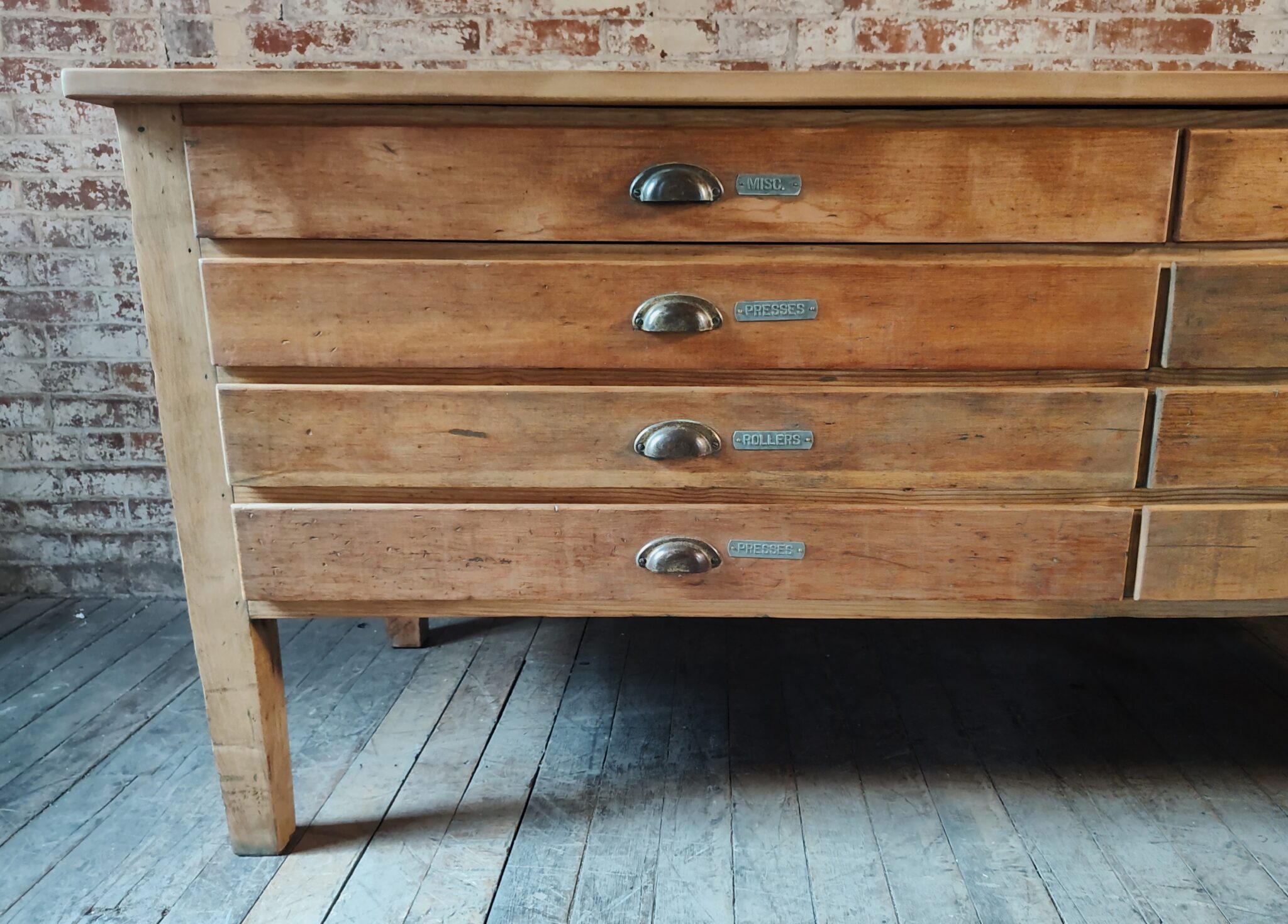 Vintage Wooden Flat File Cabinet - SOLD - Vintage Industrial by Get ...