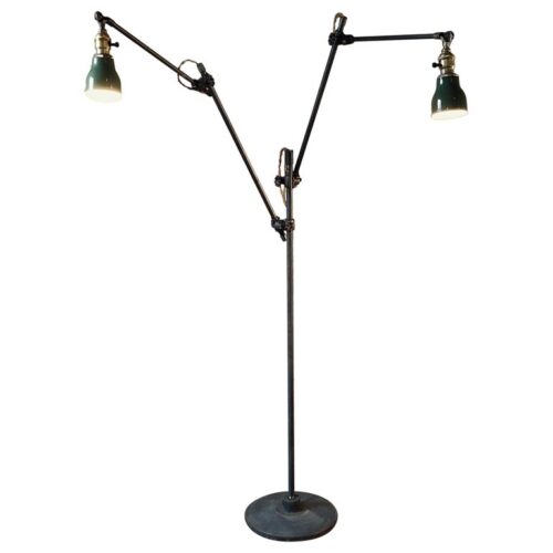 Vintage Industrial Double Arm Floor Lamp