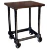 Vintage Industrial Cast Iron Bar Cart