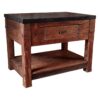 Vintage Steel Top Freestanding Display Table / Kitchen Prep Station