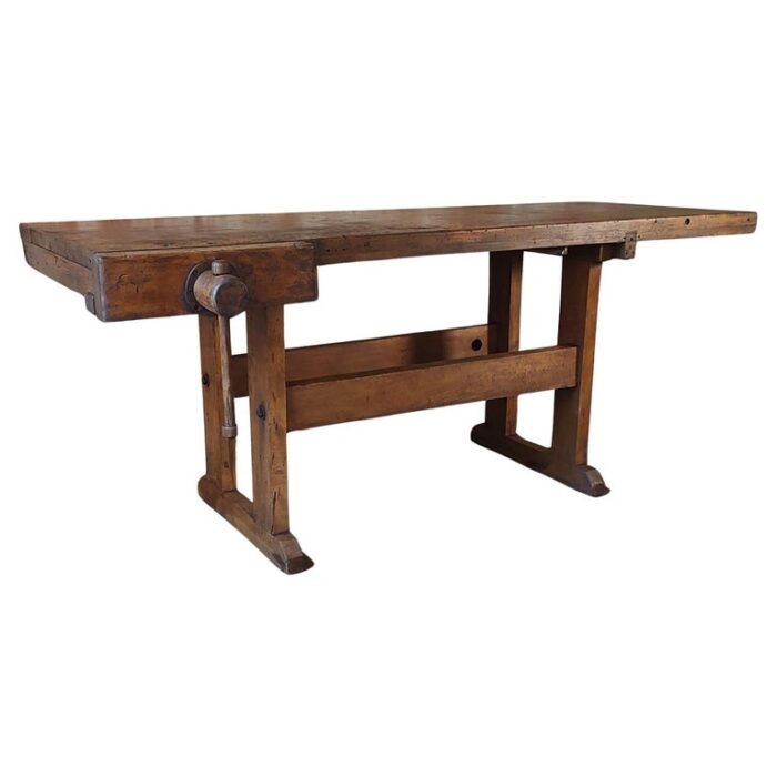 Antique Carpenter’s Workbench with Vise
