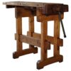 Vintage Carpenter's Workbench / Table with Vise