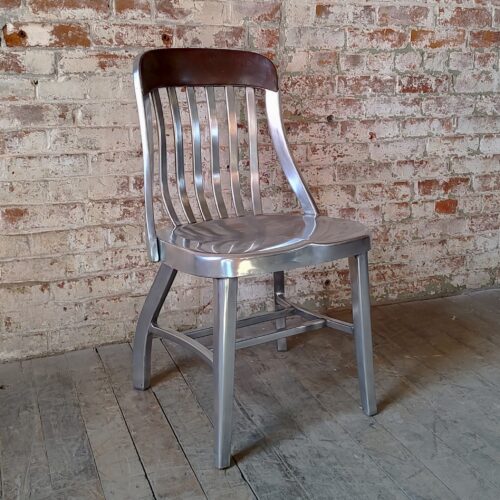 Vintage Aluminum & Leather GoodForm Dining Chair