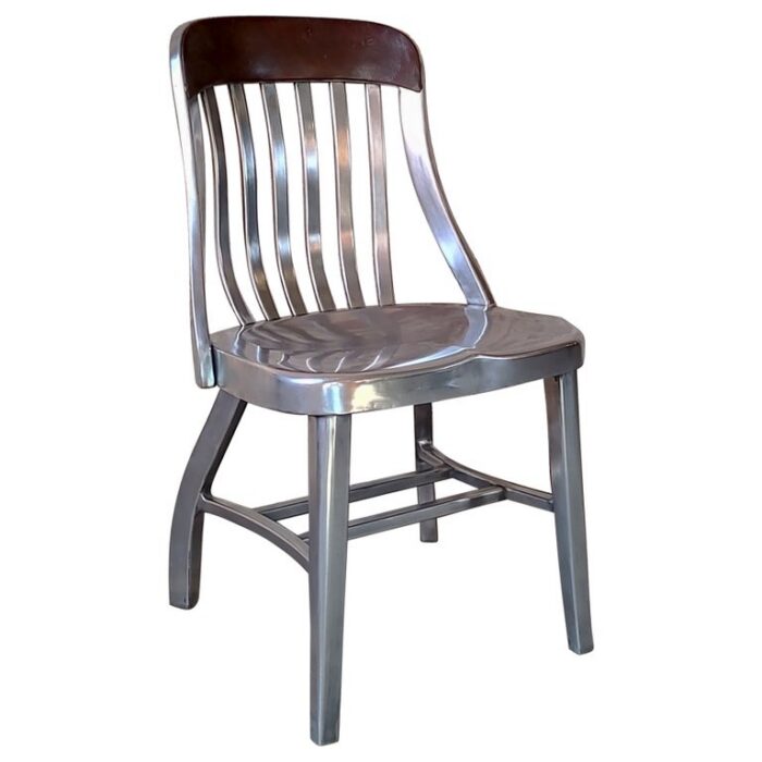 Vintage Aluminum & Leather GoodForm Dining Chair