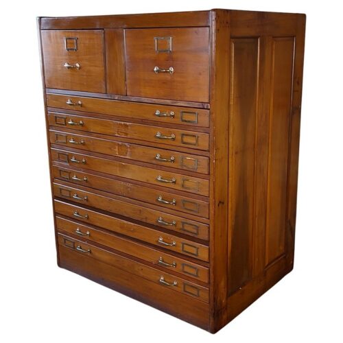 Antique Flat File / Map Cabinet