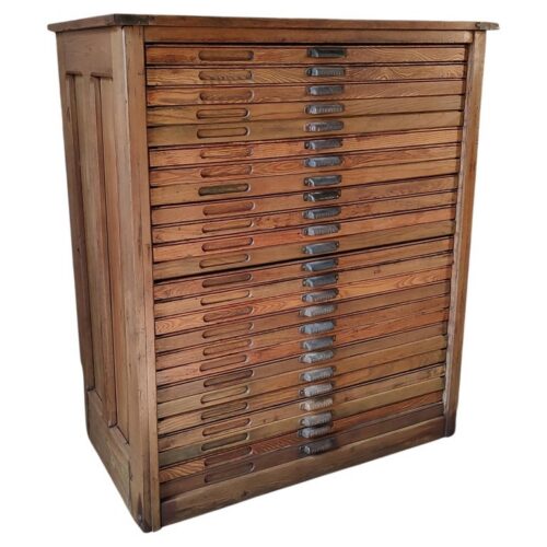 Antique Multi-Drawer Jewelry Storage Cabinet