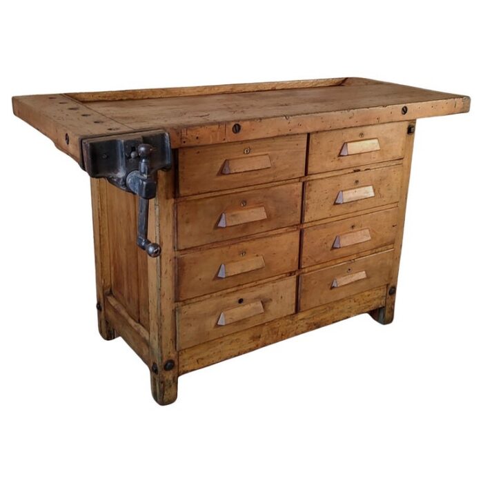 Antique Workbench with Quick Release Vise