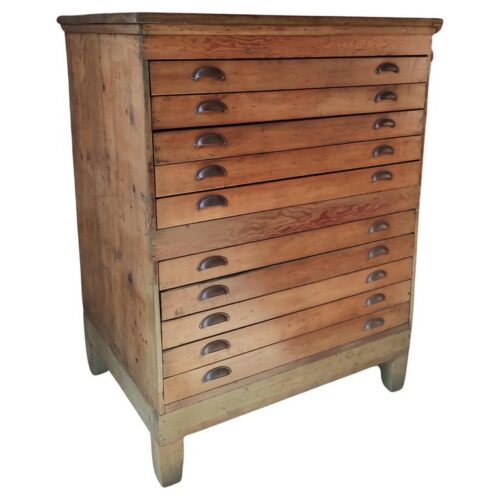 Vintage Oversized Flat File Cabinet