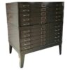 Antique Steel Double Stack Flat File